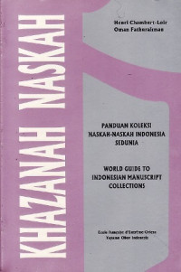 Image of Panduan Koleksi Naska Indonesia Sedunia